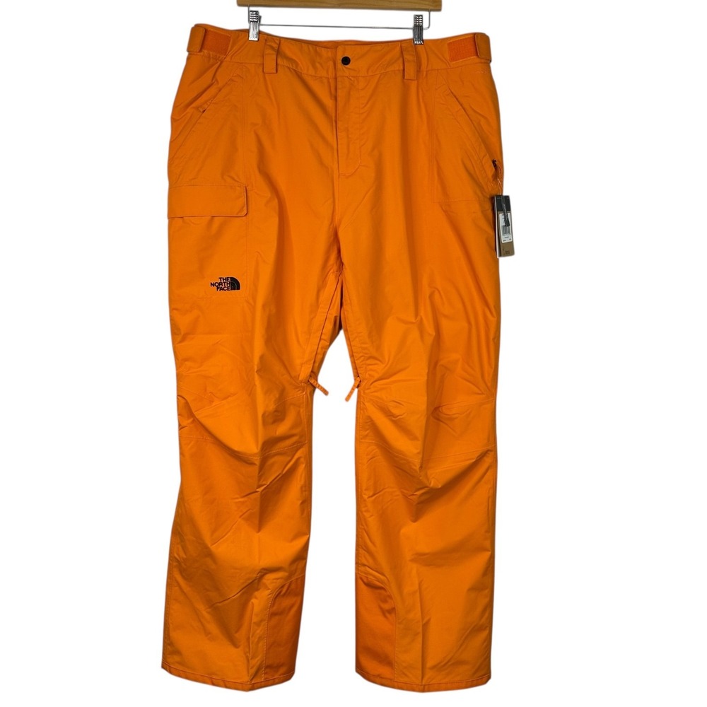 The North Face Freedom Insulated Ski Pants Womens 2X DryVent Waterproof Orange